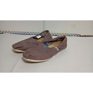 TOMS Womens Slip On Comfort Ballet Yoga Shoes Faded Gray Size 8